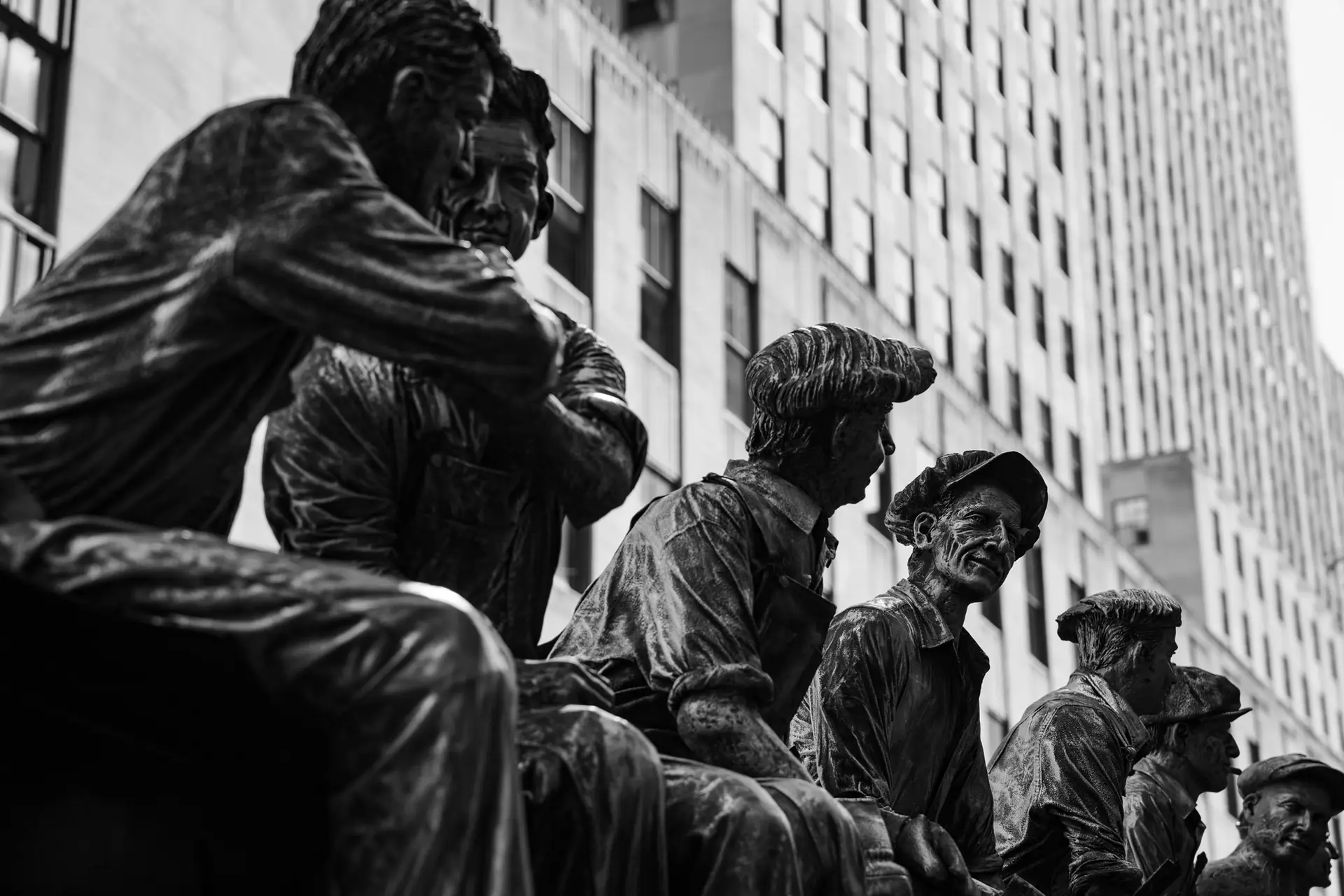 black and white photo with shallow depth of field