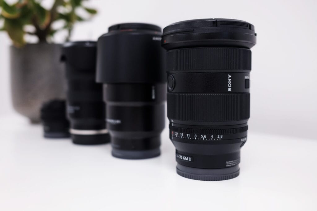 4 different lenses for Sony mirrorless cameras. Understanding lens perspective.