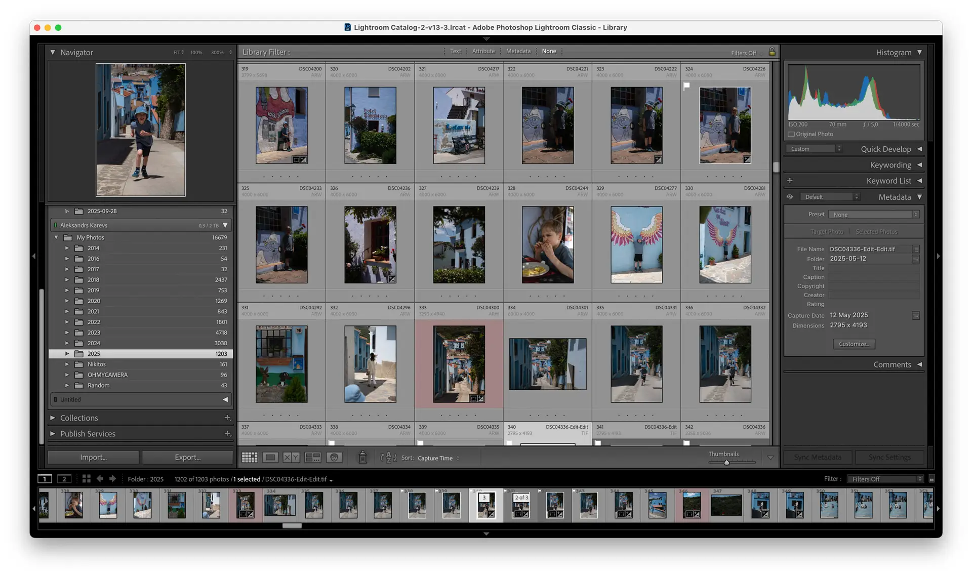 family vacation photography lightroom